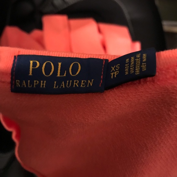 Polo Ralph Lauren Sweatshirt in (Tangerine) (Red) size XS-TP - Picture 12 of 12